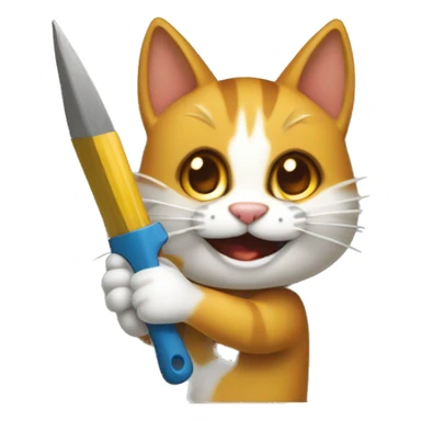 Gato bricando de una pared hacia el multiverso sticker