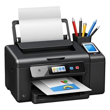office printer and supplies corner sticker