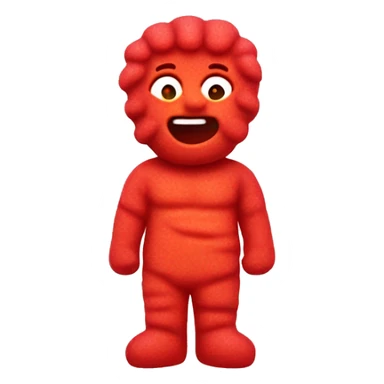 Red sour patch kid sticker