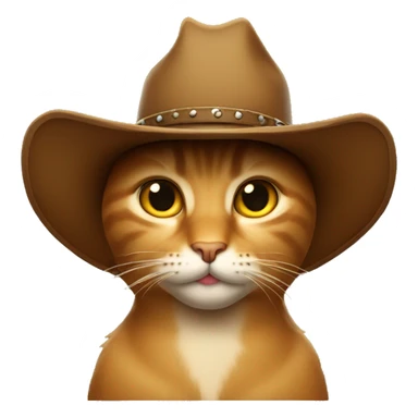 "Cat wit cowboy hat" sticker
