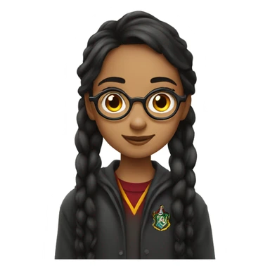 pretty girl watching harry potter sticker