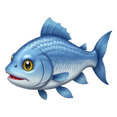 cat fish being fished sticker