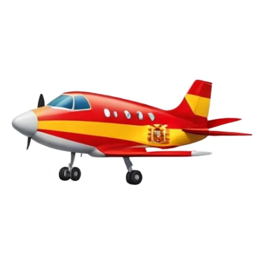 Bandera de España con avión sticker