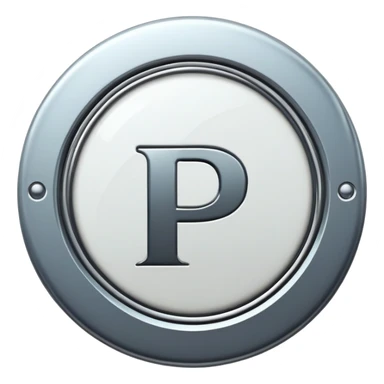 Prefect badge with a huge « P » in the middle sticker