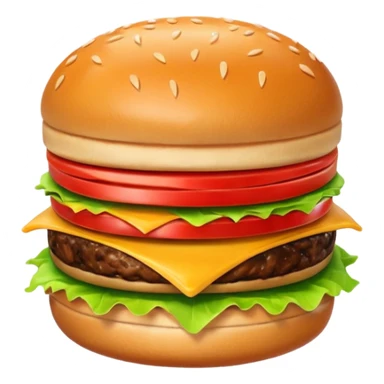 small burger sticker