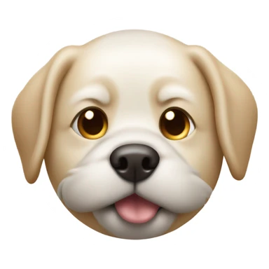 Dog sucking egg sticker