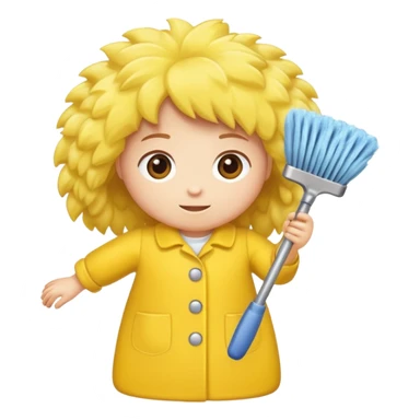 duster cleaner in kitchen sticker