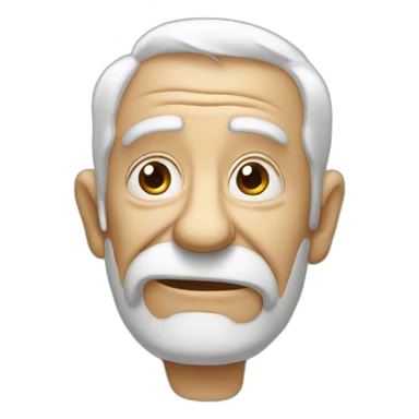 Happy sad old man même sticker