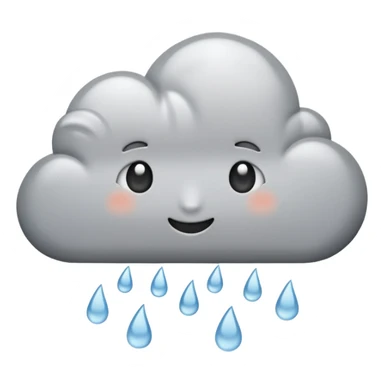 rainy day with soft clouds sticker