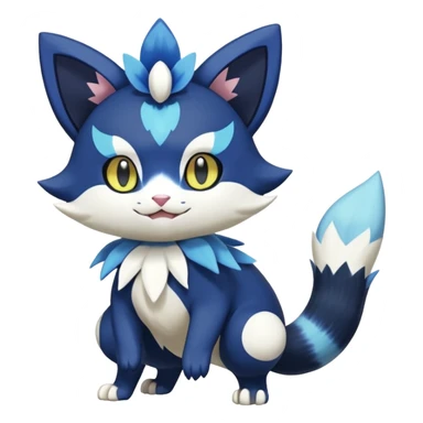 Sprigatito-Meowstic-Floragato-Meowscarada-Torracat-Pokémon-Fakémon-hybrid-fusion-creature (full body) sticker