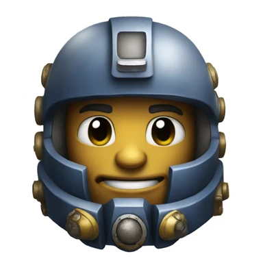 space marine with a smile sticker