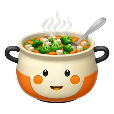 Tofu and veggie soup  sticker