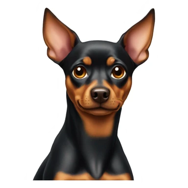 Pinscher brown sticker
