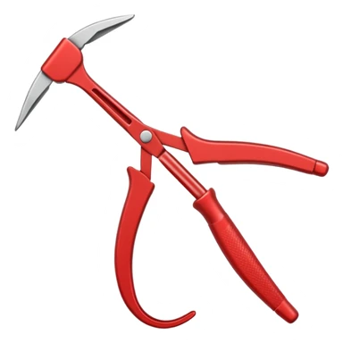 red bent nose Pliers sticker