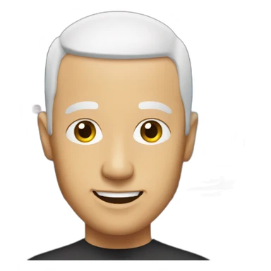 A bald tv presenter sticker