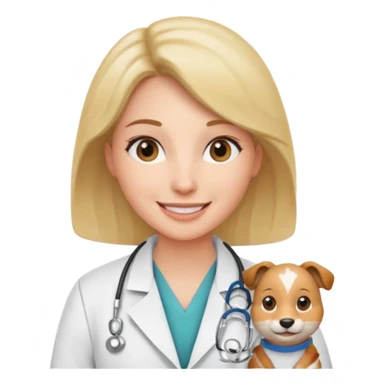 animal vet doctor woman sticker