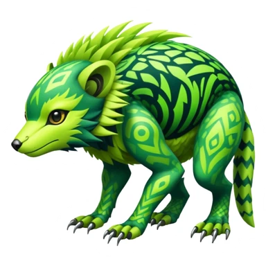  exotic tropical cyber-Sleuth-Litten-Linoone-Noibat-Fakémon-Pokémon-Vernid-creature sticker