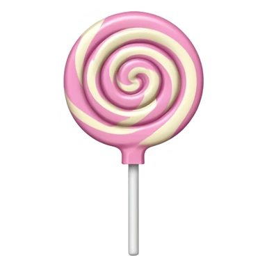 light pink lollipop sticker