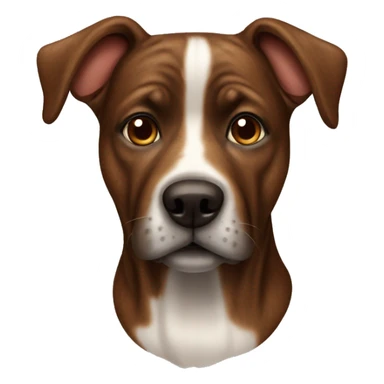 Brown brindle dog  sticker