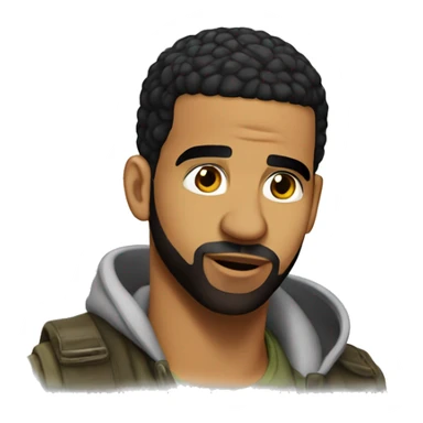 Drake on dino sticker