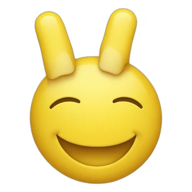 A yellow smiley face with a finger in front of its mouth sticker