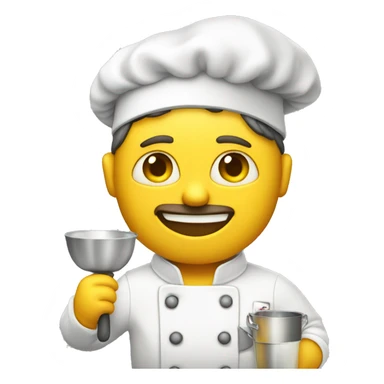 Chef, yellow skin, camera in hand  sticker
