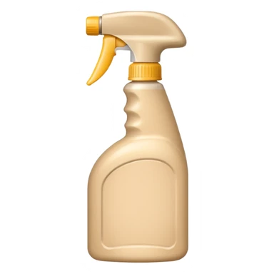 Beige spray bottle sticker