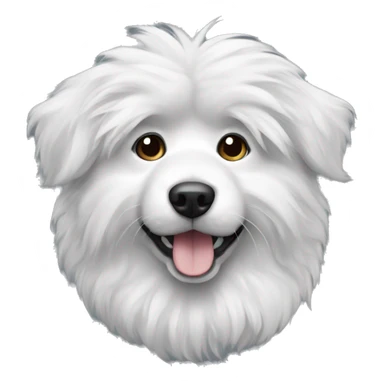 Black-and-white-dog-fluffy sticker