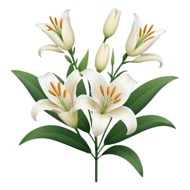  lillies outline sticker