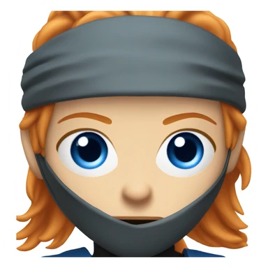 Blue eye ginger ninja sticker