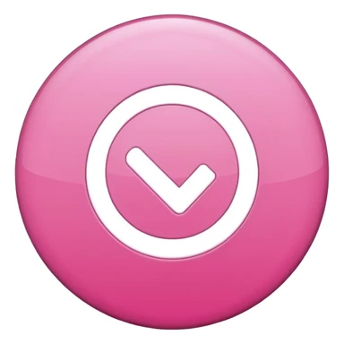checkmark symbol in a circle in pink color that would reflect that a task has been done sticker