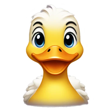 Happy duck sticker