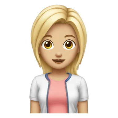 girl blonde hair and short shorts sticker