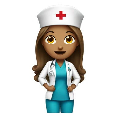 Nurse with dount sticker