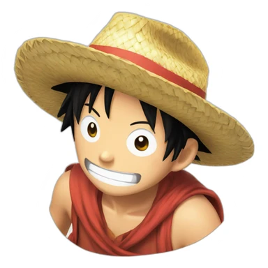 Luffy straw hat sticker
