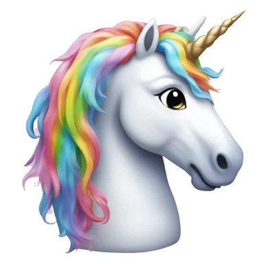 Unicorn on a rainbow sticker