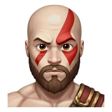 Kratos skin whiter. Without beard and red stripe sticker