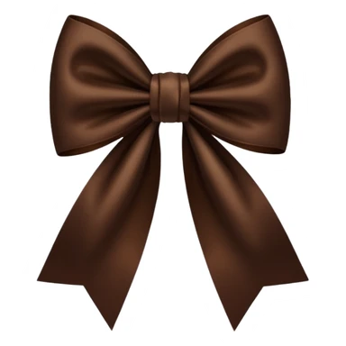 moño cafe oscuro sticker