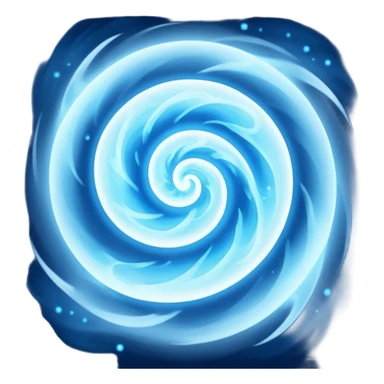 magical object blue magic mist swirl around with ancient symbol sticker