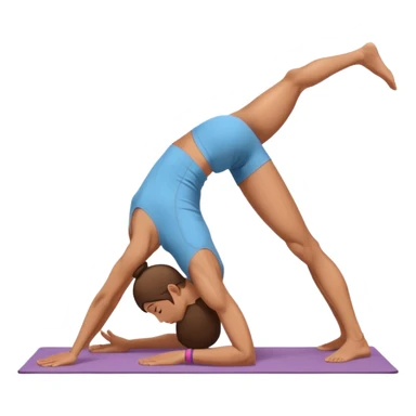 downward dog yoga pose sticker