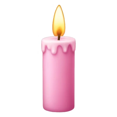 Light pink candle sticker