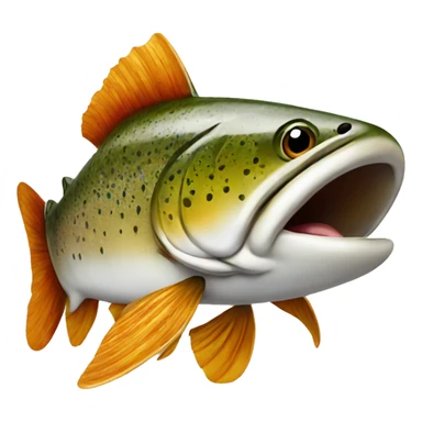 Trout with sunglasses sticker
