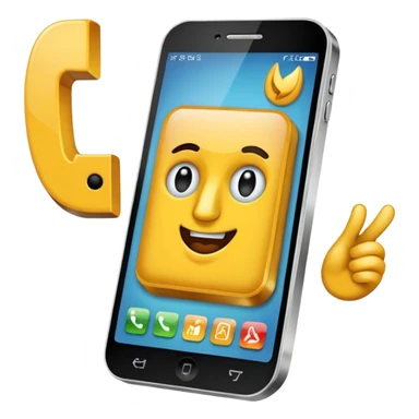 celular con llamada que diga "cliente 1" sticker