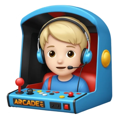 Retro Arcade Kid sticker