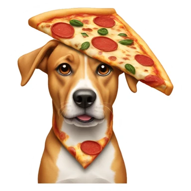 dog wearing a pizza costume  sticker