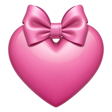 heart with bow pink  sticker