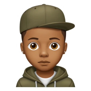 Shad "Bow Wow" Moss with dark brown hair sticker