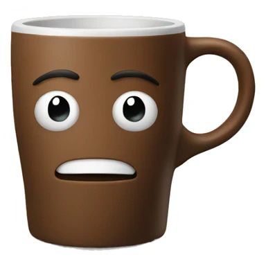 coffee in brown mug sticker