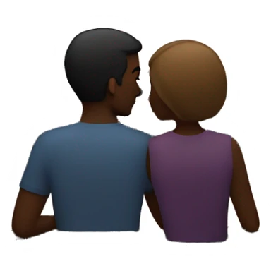 couple enjoying night view sticker