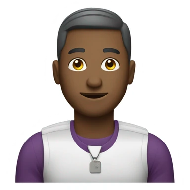 Man with debit card sticker